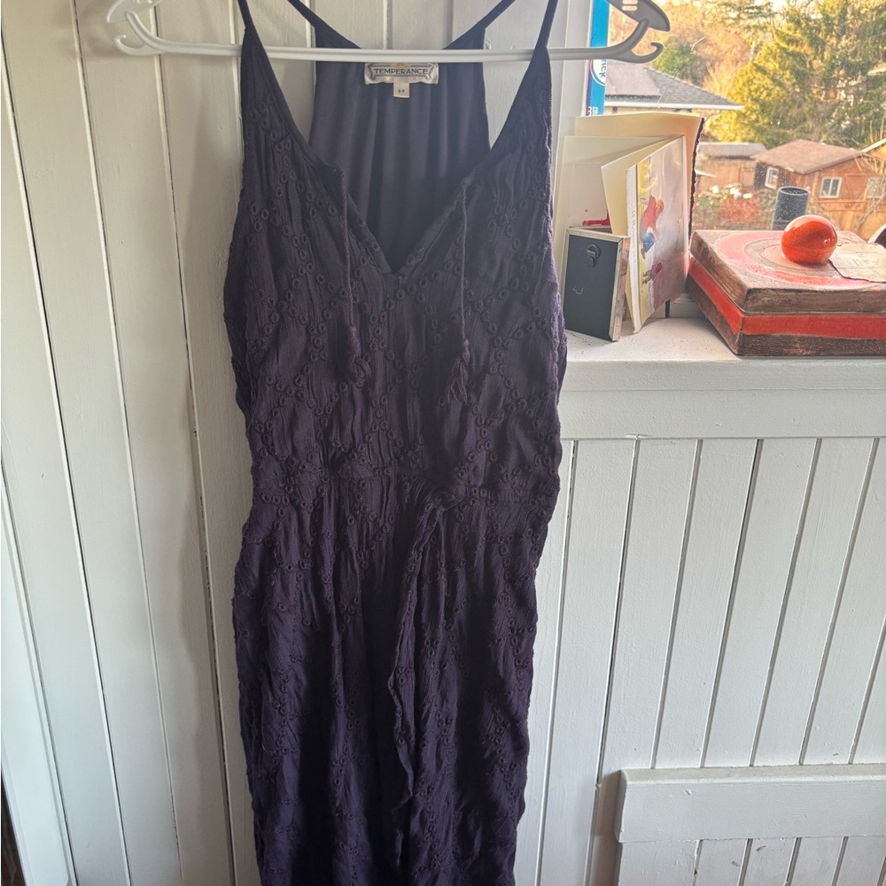 Boho Purple Lace Dress